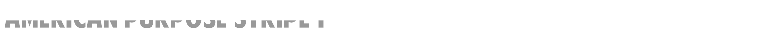 American Purpose STRIPE 1 font preview